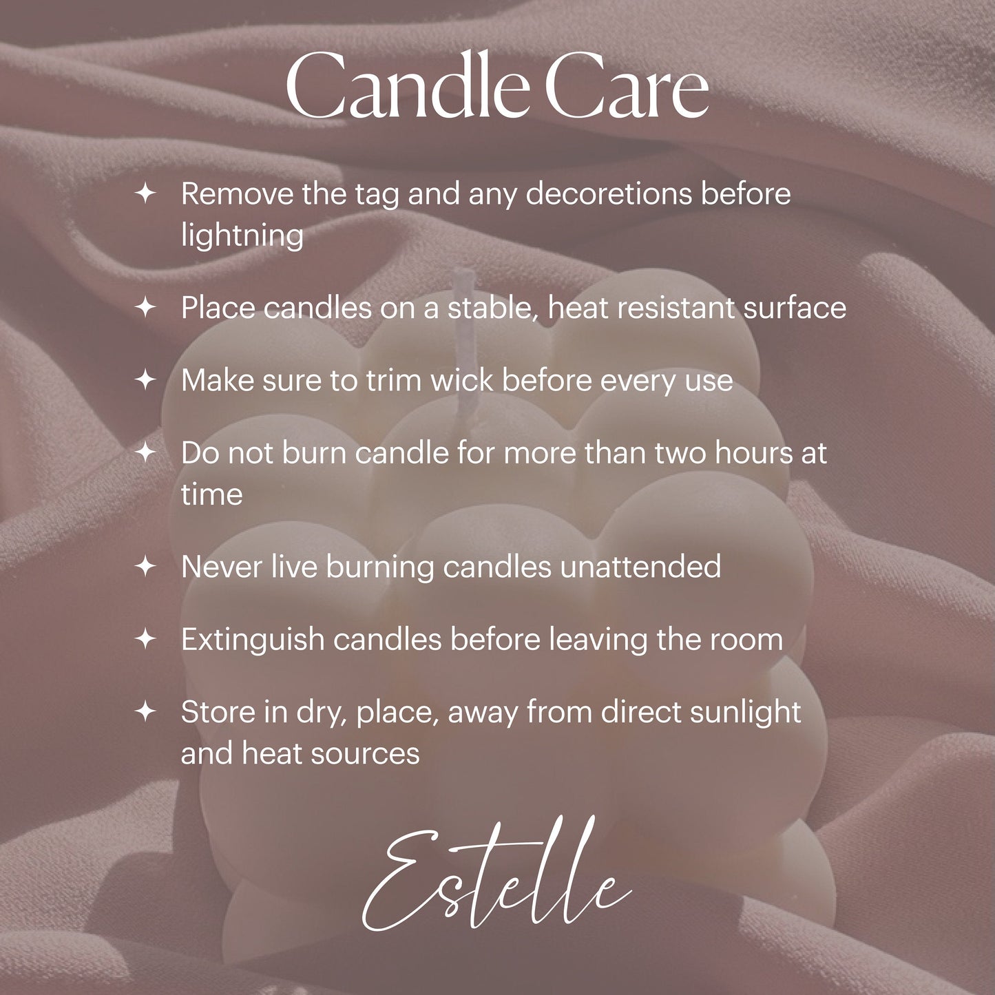 Handmade Round Soy Candle | Modern Home Decor