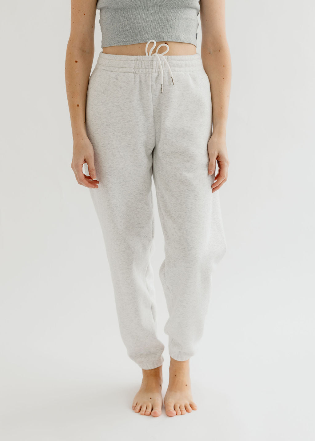 The Gisele Pant | Heavyweight Heathered White