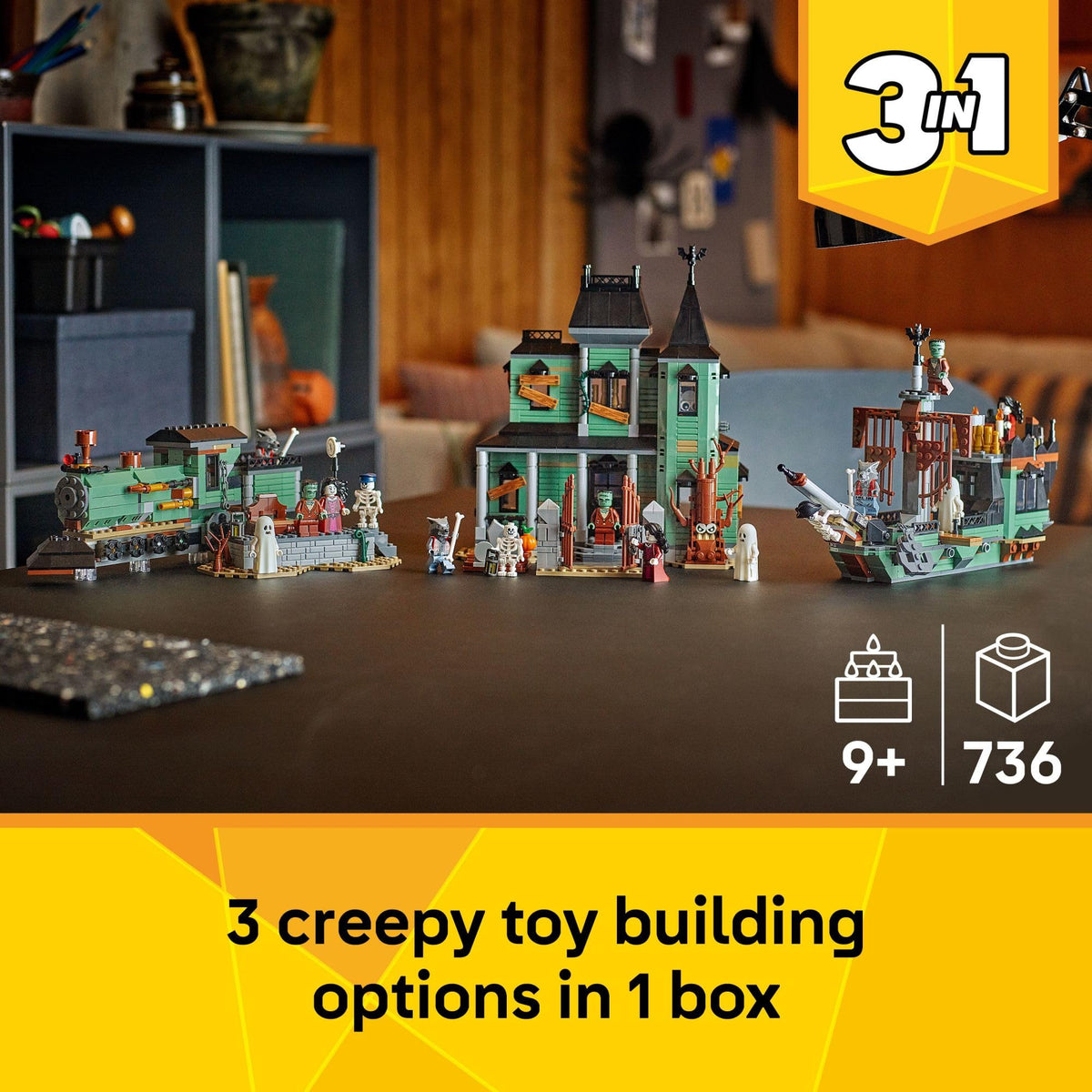 LEGO Creator 3 in 1 Haunted Mansion Building Toy