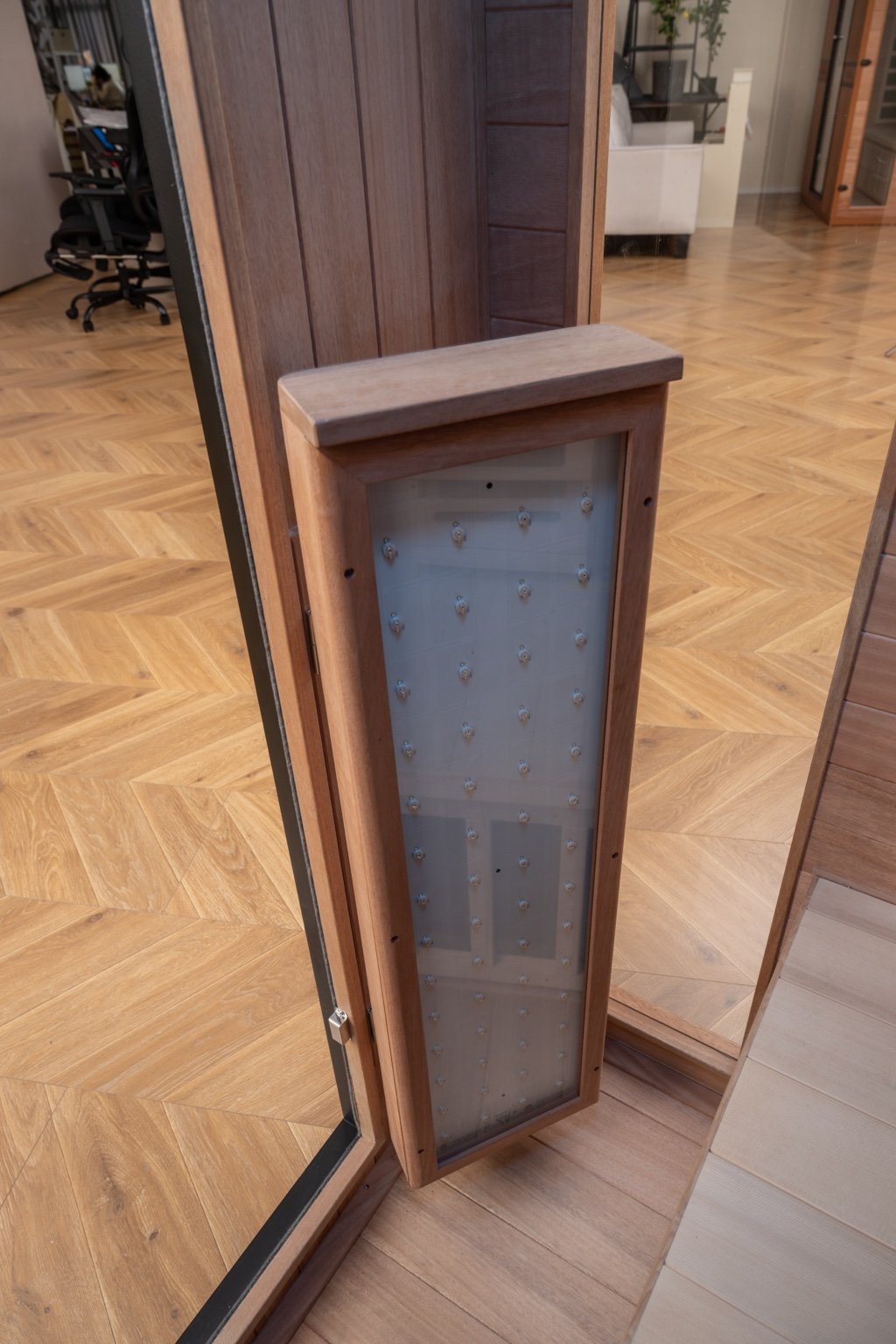 2026 Model-Premium Series-Costway 2-Person Dual Therapy Full Spectrum Infrared Sauna with Red Light Panel($900 Value), WiFi App Control, Chromotherapy & Bluetooth – Okoume Wood- Fully Loaded Indoor Spa
