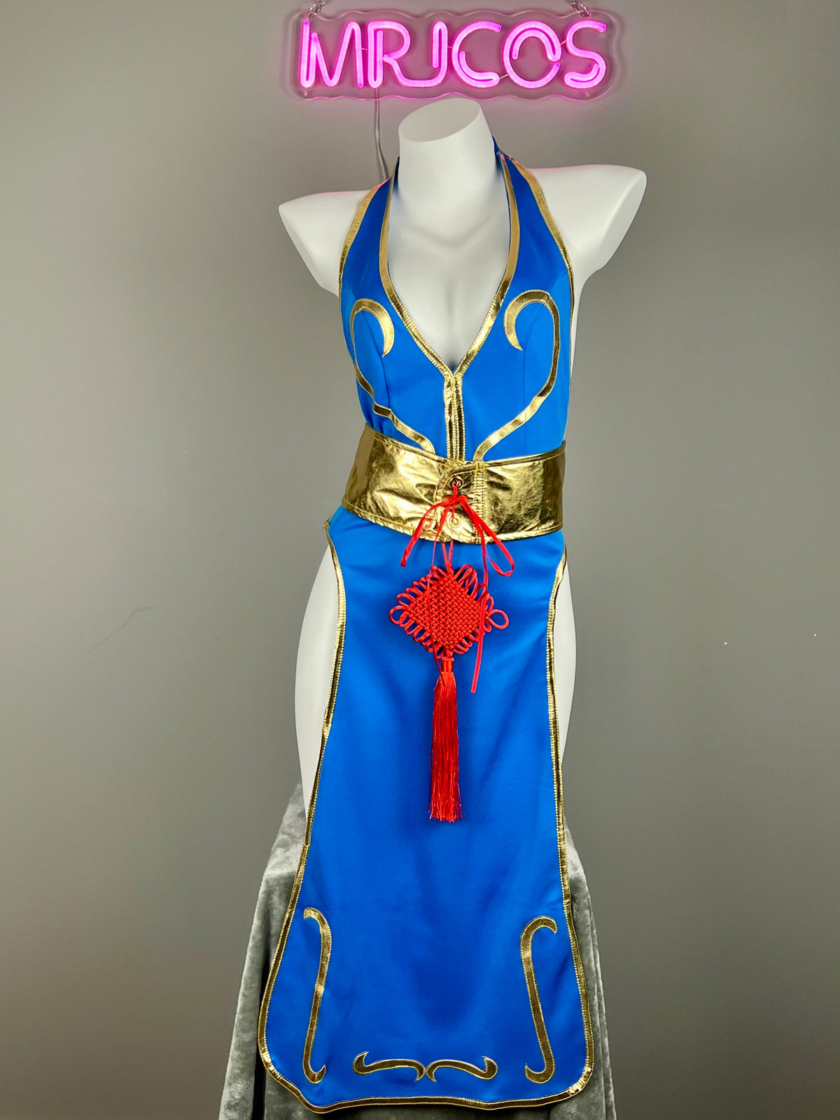 [Inventory Clearance] Chun Li Cosplay Costume Cheongsam Dress Lingerie Set