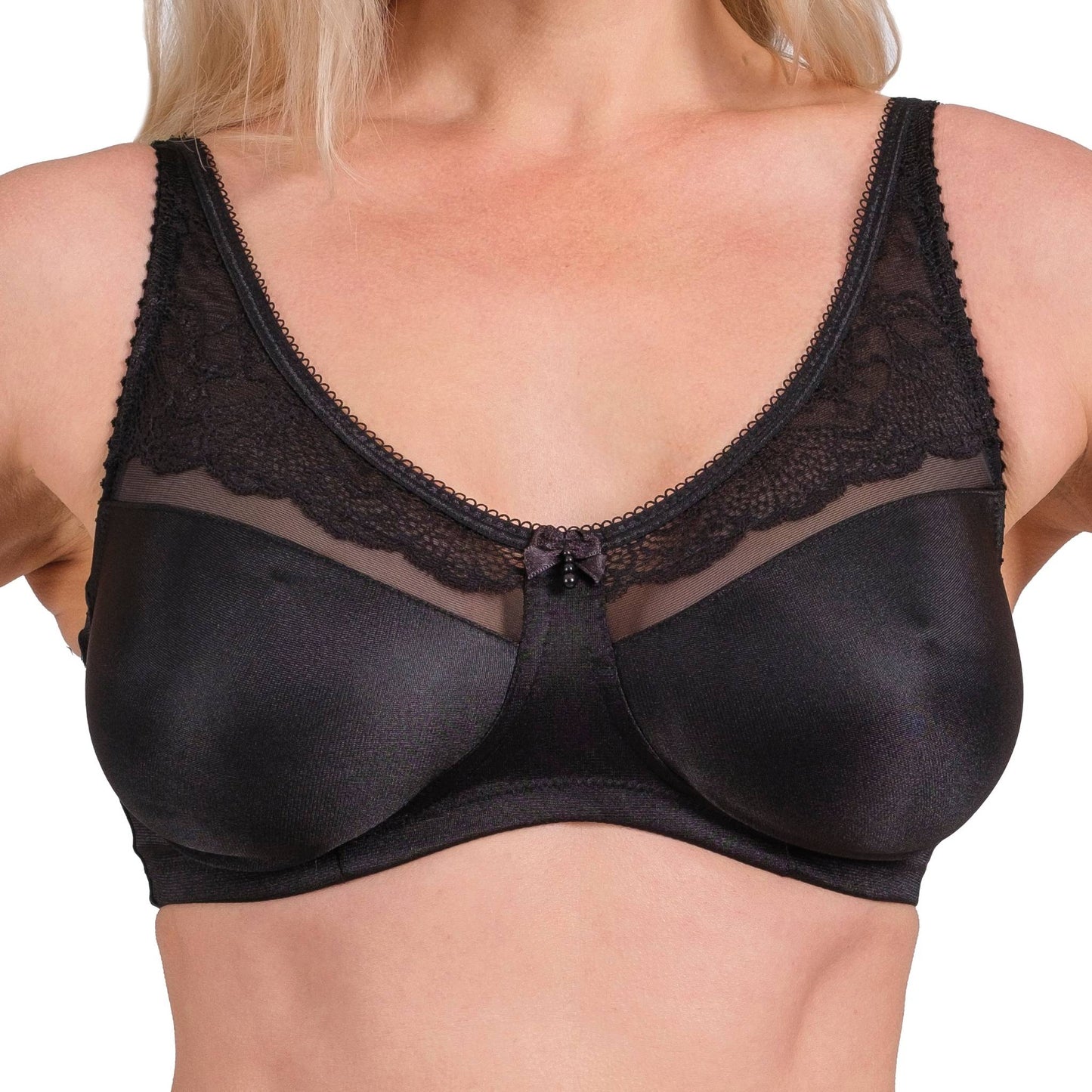 Wireless Full-Coverage Lace Bra