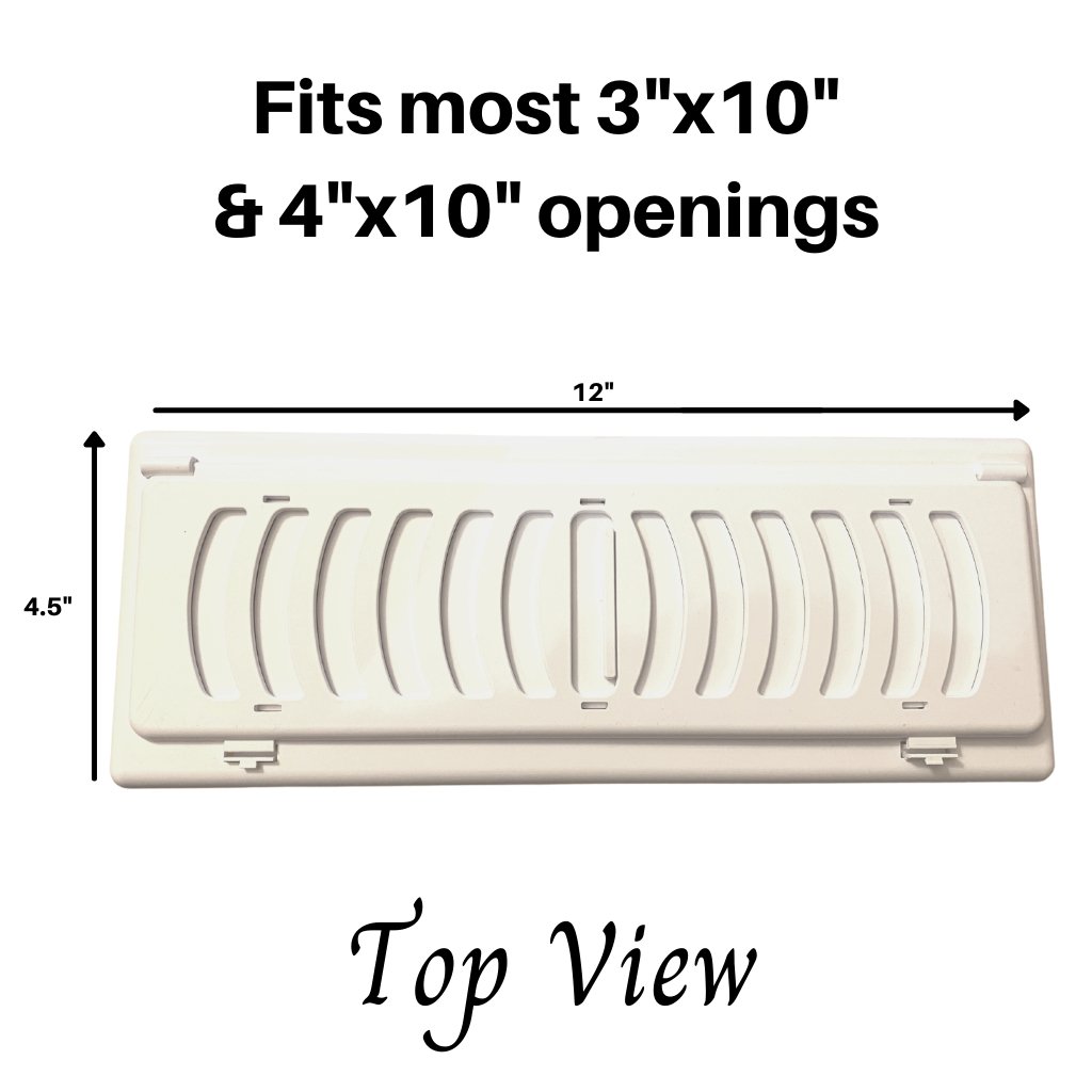 Vent Covers/Registers - Safe for Floors and Ceilings - Babyproof/Childproof - Fits 3"x 10" & 4"x10" Vent Openings