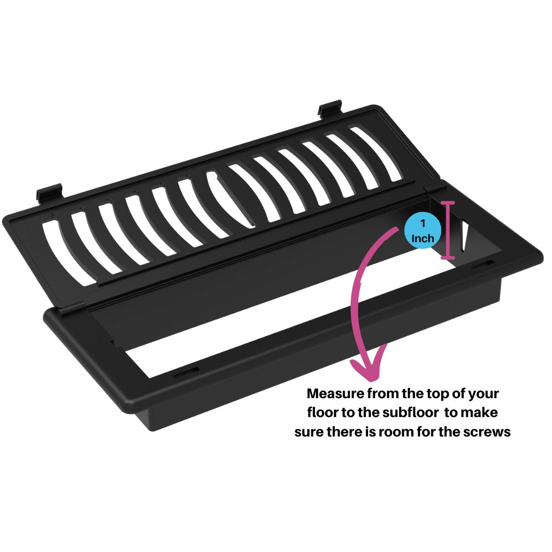 Vent Covers/Registers - Safe for Floors and Ceilings - Babyproof/Childproof - Fits 3"x 10" & 4"x10" Vent Openings