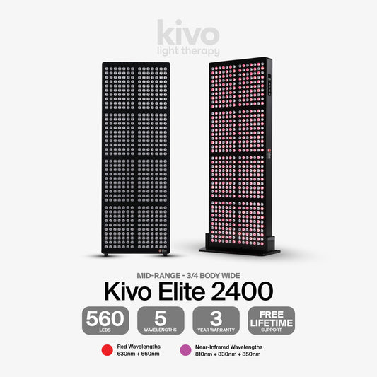 Kivo Elite 2400: Premium Extra Large Red Light Therapy Panel