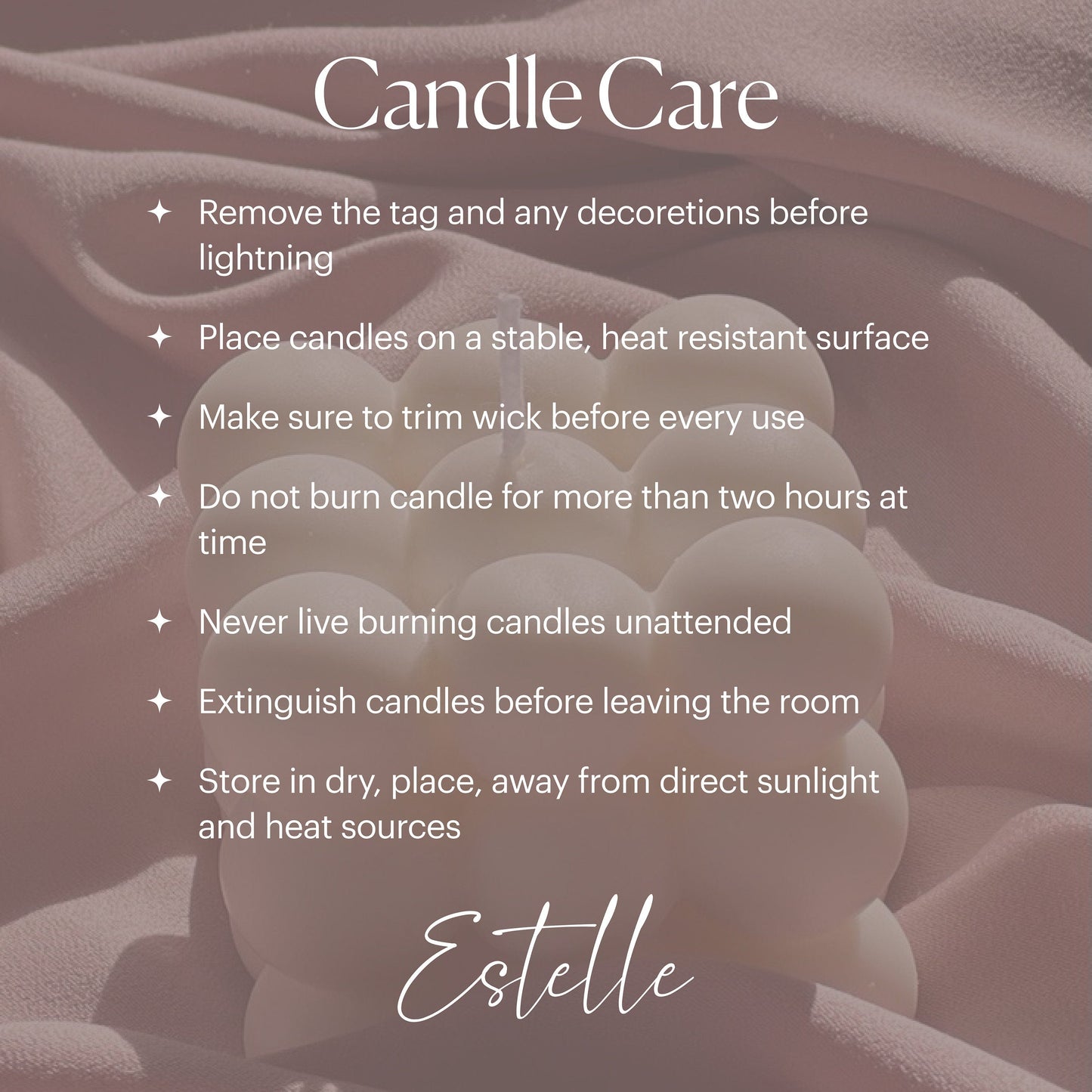 Origami Shell Soy Wax Candle | Home Decor