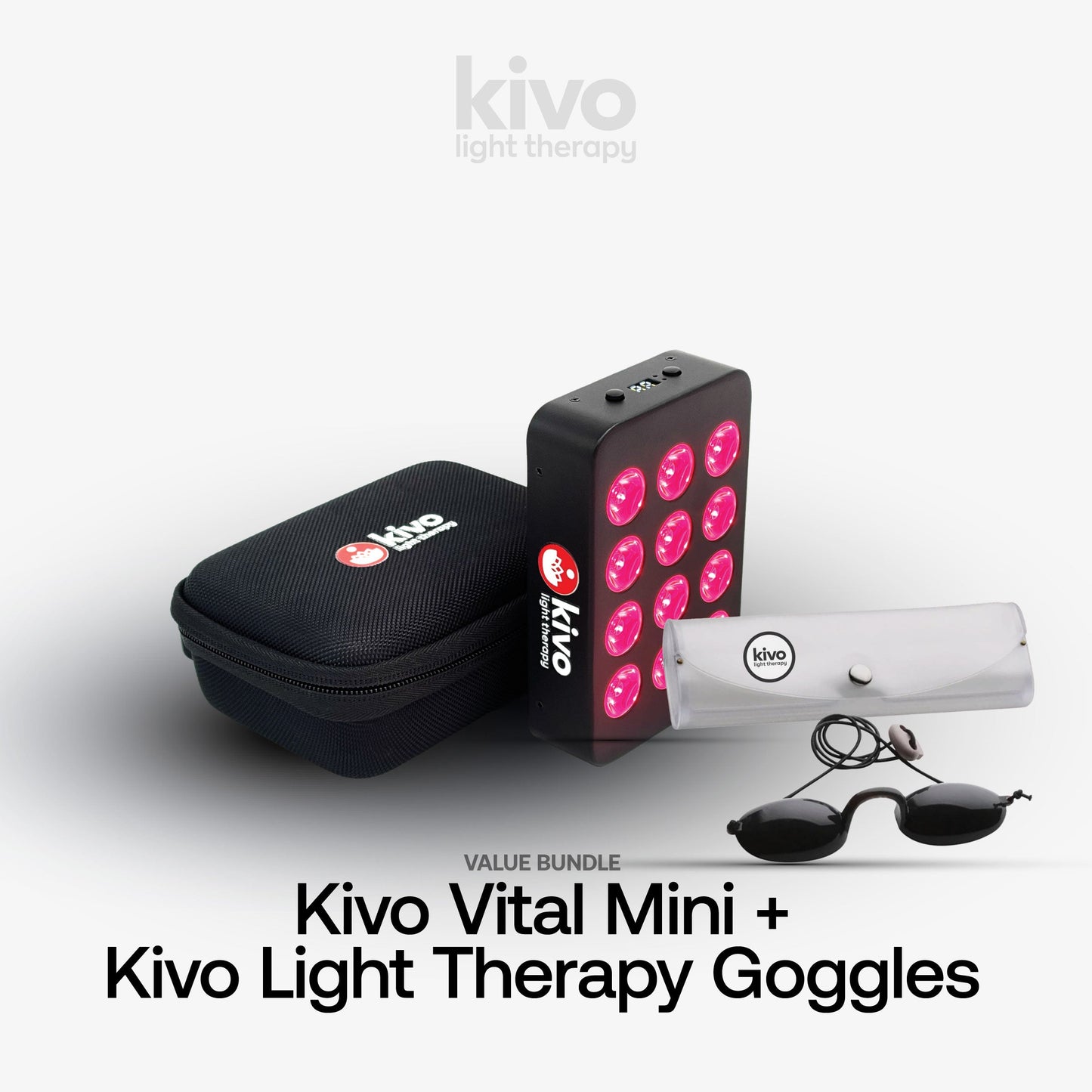 Kivo Wellness Bundle: 300 Series + Mini + Face/Neck/Chest/ + Googles