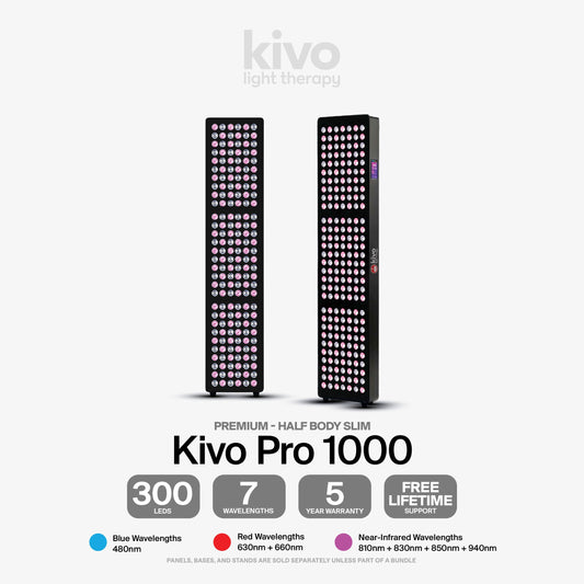 Kivo Pro 1000: Pro Medium Full Body Red Light Therapy Panel